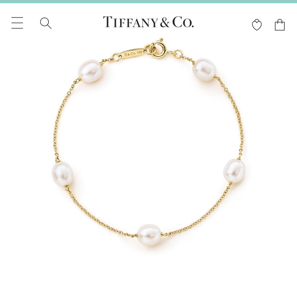 Tiffany & Co. Pearls By the Yard Bracelet Solid Gold